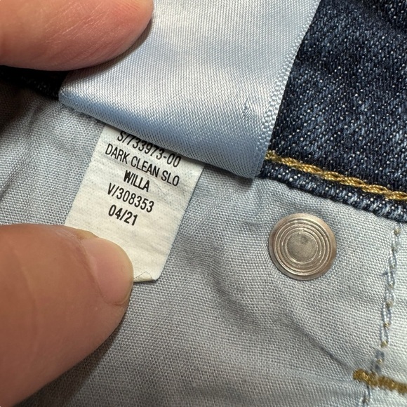 Old Navy Buttonfly High Rise Slouchy Straight leg denim jeans women’s 18 T - Picture 9 of 13